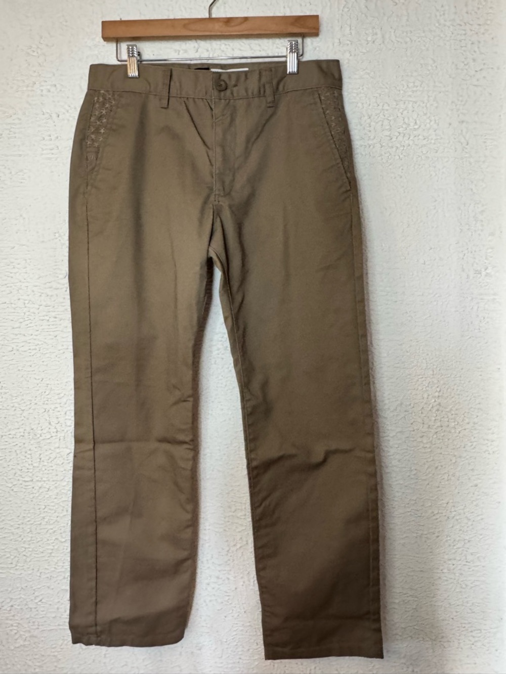 RVCA Men's Khaki Straight Chino Pants - Olive Brown